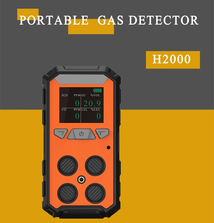 IP66 Portable Four-in-One Multi Gas Detector with Ex-Proof Certification