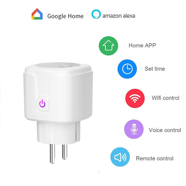 Ebay Amazon Tuya EU Customized Logo Brand Remote Control WiFi Smart Plug